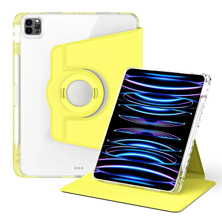 For iPad Pro 11 (2020) / (2021) / (2022) / iPad Air (2020) / (2022) Case PU+Acrylic Kickstand Tablet Cover