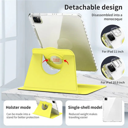 For iPad Pro 11 (2020) / (2021) / (2022) / iPad Air (2020) / (2022) Case PU+Acrylic Kickstand Tablet Cover