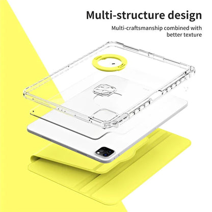 For iPad Pro 11 (2020) / (2021) / (2022) / iPad Air (2020) / (2022) Case PU+Acrylic Kickstand Tablet Cover
