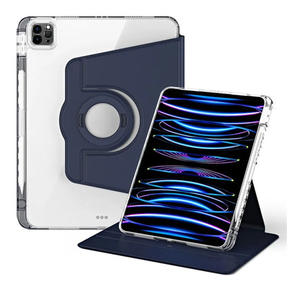 For iPad Pro 11 (2020) / (2021) / (2022) / iPad Air (2020) / (2022) Case PU+Acrylic Kickstand Tablet Cover
