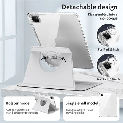 For iPad Pro 11 (2020) / (2021) / (2022) / iPad Air (2020) / (2022) Case PU+Acrylic Kickstand Tablet Cover