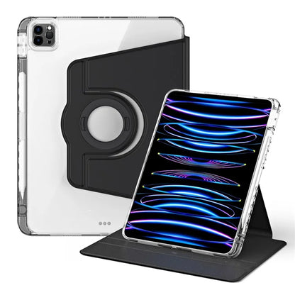 For iPad Pro 11 (2020) / (2021) / (2022) / iPad Air (2020) / (2022) Case PU+Acrylic Kickstand Tablet Cover