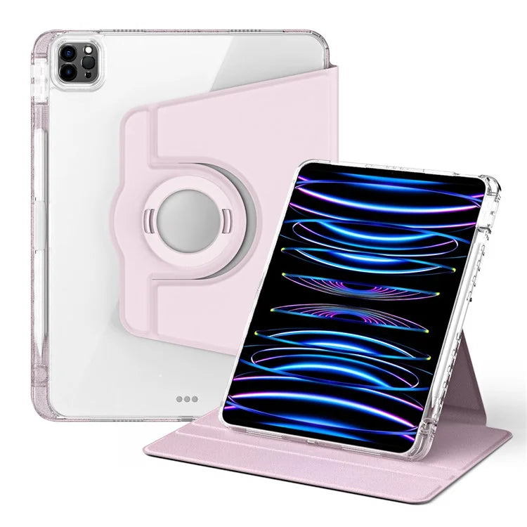 For iPad Pro 11 (2020) / (2021) / (2022) / iPad Air (2020) / (2022) Case PU+Acrylic Kickstand Tablet Cover