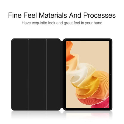 For Realme Pad 2 Trifold Stand Case PU Leather Smart Protective Tablet Cover