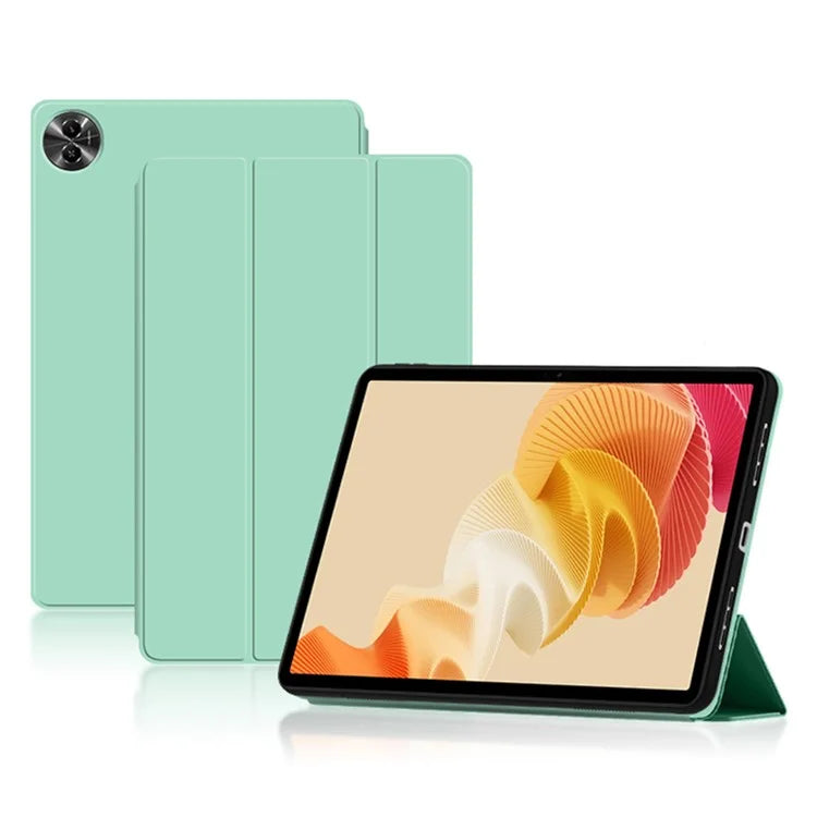 For Realme Pad 2 Trifold Stand Case PU Leather Smart Protective Tablet Cover