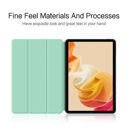 For Realme Pad 2 Trifold Stand Case PU Leather Smart Protective Tablet Cover