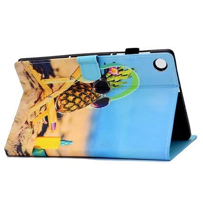 For Samsung Galaxy Tab A9+ Pattern Printing Stand Cover PU Leather Card Holder Tablet Case