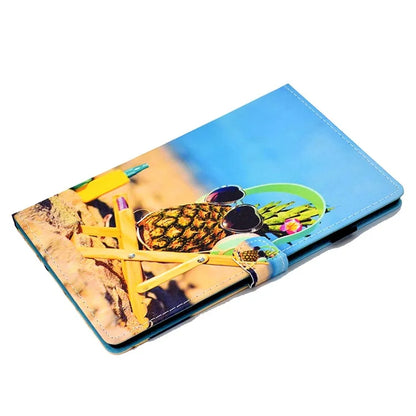 For Samsung Galaxy Tab A9+ Pattern Printing Stand Cover PU Leather Card Holder Tablet Case