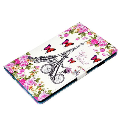 For Samsung Galaxy Tab A9+ Pattern Printing Stand Cover PU Leather Card Holder Tablet Case