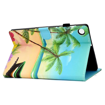 For Samsung Galaxy Tab A9+ Pattern Printing Stand Cover PU Leather Card Holder Tablet Case