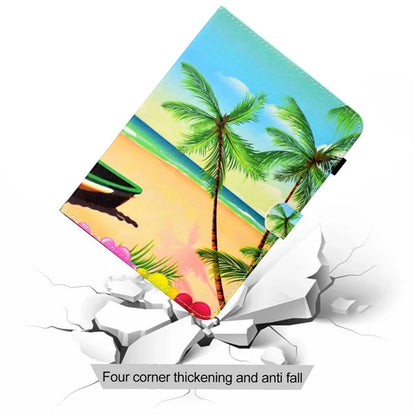 For Samsung Galaxy Tab A9+ Pattern Printing Stand Cover PU Leather Card Holder Tablet Case