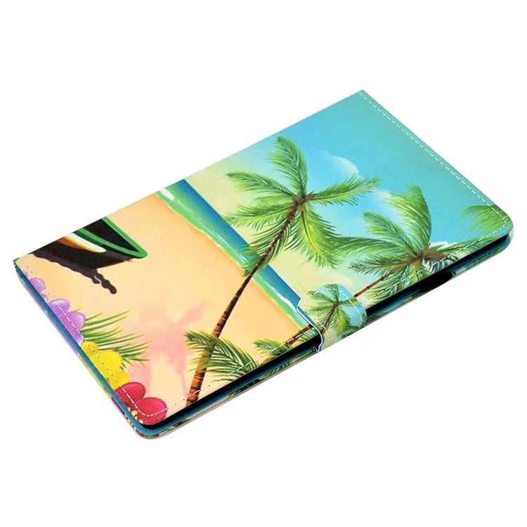 For Samsung Galaxy Tab A9+ Pattern Printing Stand Cover PU Leather Card Holder Tablet Case