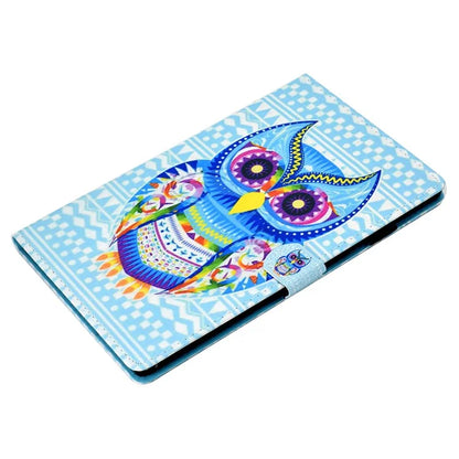 For Samsung Galaxy Tab A9+ Pattern Printing Stand Cover PU Leather Card Holder Tablet Case