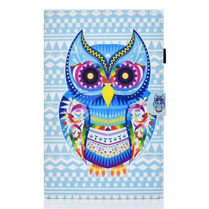 For Samsung Galaxy Tab A9+ Pattern Printing Stand Cover PU Leather Card Holder Tablet Case