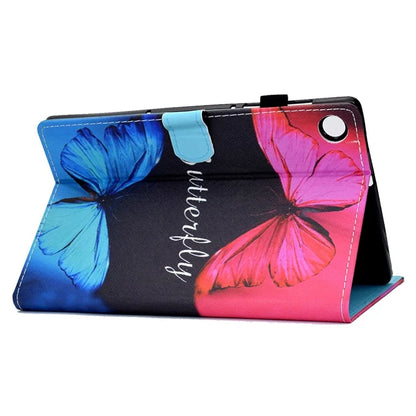 For Samsung Galaxy Tab A9+ Pattern Printing Stand Cover PU Leather Card Holder Tablet Case