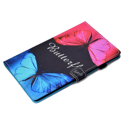 For Samsung Galaxy Tab A9+ Pattern Printing Stand Cover PU Leather Card Holder Tablet Case