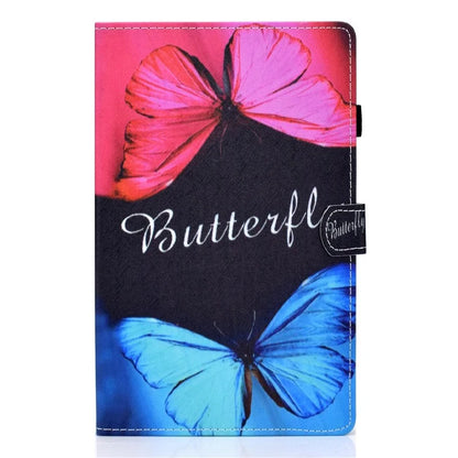 For Samsung Galaxy Tab A9+ Pattern Printing Stand Cover PU Leather Card Holder Tablet Case