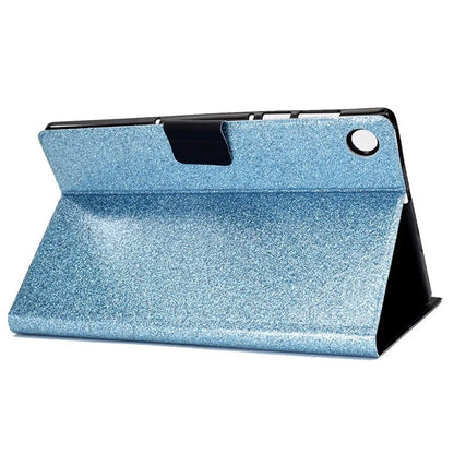 For Samsung Galaxy Tab A9+ Glitter PU Leather Case Card Slots Stand Protective Cover