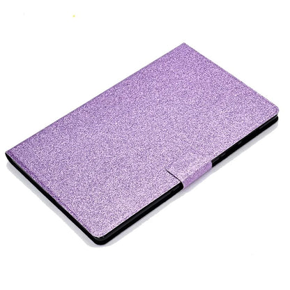 For Samsung Galaxy Tab A9+ Glitter PU Leather Case Card Slots Stand Protective Cover