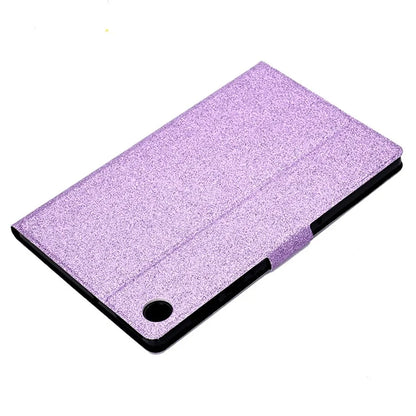For Samsung Galaxy Tab A9+ Glitter PU Leather Case Card Slots Stand Protective Cover