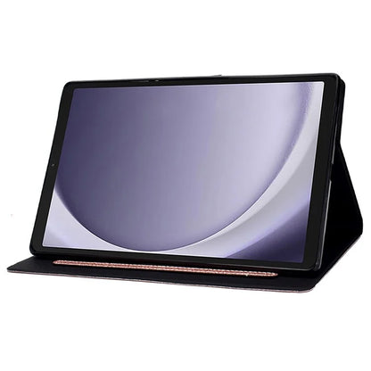 For Samsung Galaxy Tab A9+ Glitter PU Leather Case Card Slots Stand Protective Cover