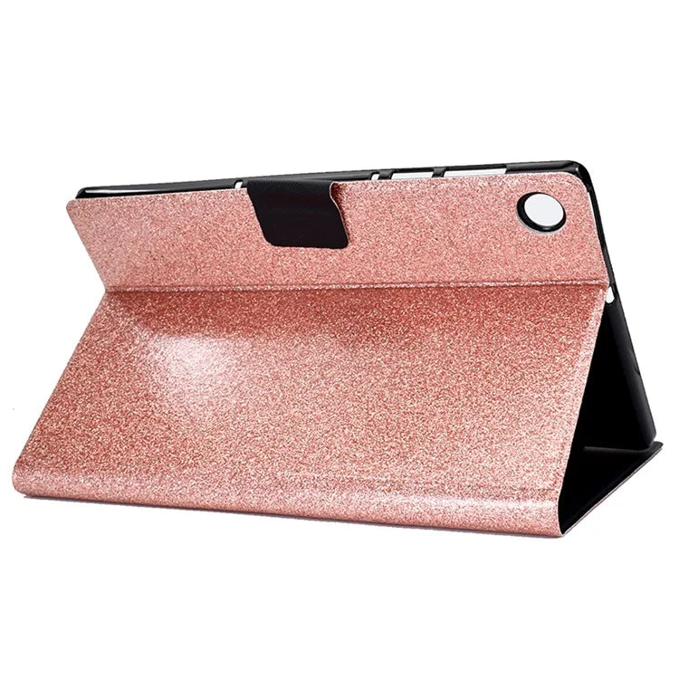 For Samsung Galaxy Tab A9+ Glitter PU Leather Case Card Slots Stand Protective Cover