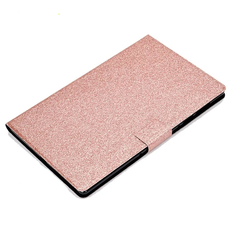 For Samsung Galaxy Tab A9+ Glitter PU Leather Case Card Slots Stand Protective Cover