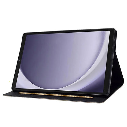 For Samsung Galaxy Tab A9+ Glitter PU Leather Case Card Slots Stand Protective Cover