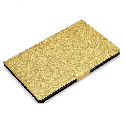 For Samsung Galaxy Tab A9+ Glitter PU Leather Case Card Slots Stand Protective Cover