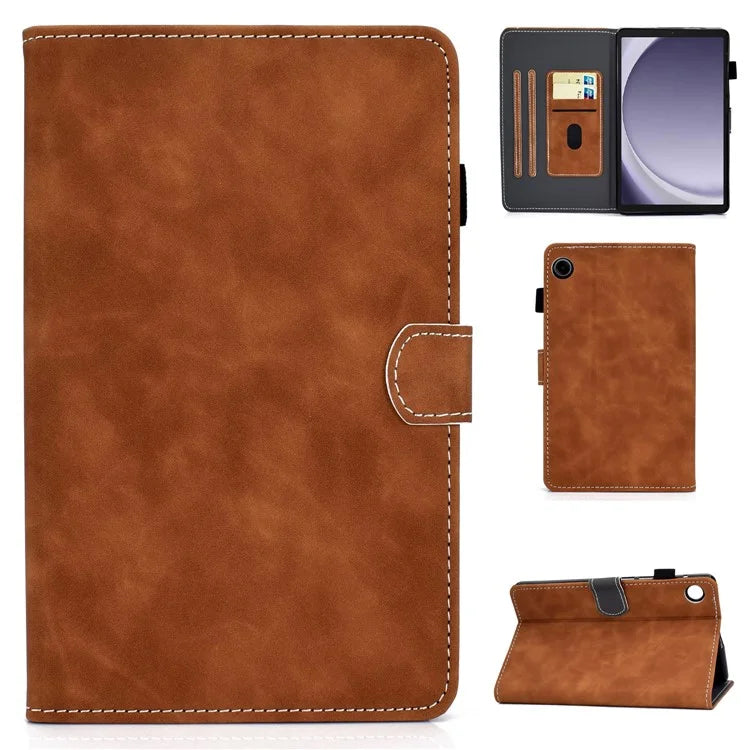 For Samsung Galaxy Tab A9+ Stand PU Leather Case Tablet Cover with Card Slot