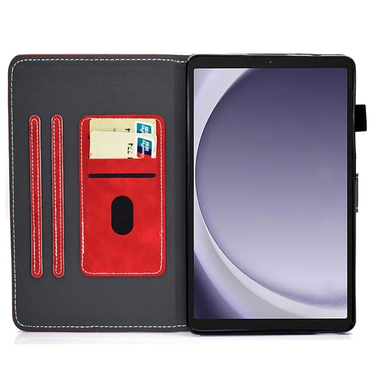 For Samsung Galaxy Tab A9+ Stand PU Leather Case Tablet Cover with Card Slot