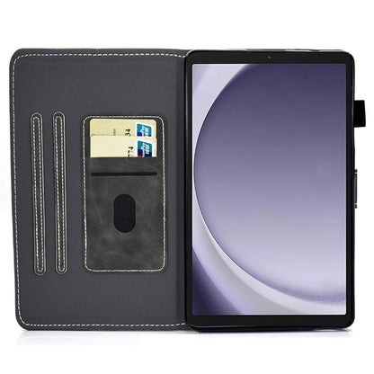 For Samsung Galaxy Tab A9+ Stand PU Leather Case Tablet Cover with Card Slot