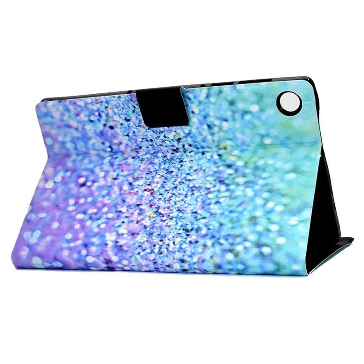 For Samsung Galaxy Tab A9 PU Leather Case Pattern Printing Card Slot Smart Tablet Cover