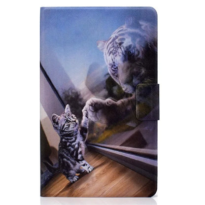 For Samsung Galaxy Tab A9 PU Leather Case Pattern Printing Card Slot Smart Tablet Cover
