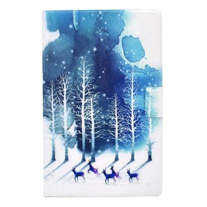 For Samsung Galaxy Tab A9 PU Leather Case Pattern Printing Card Slot Smart Tablet Cover