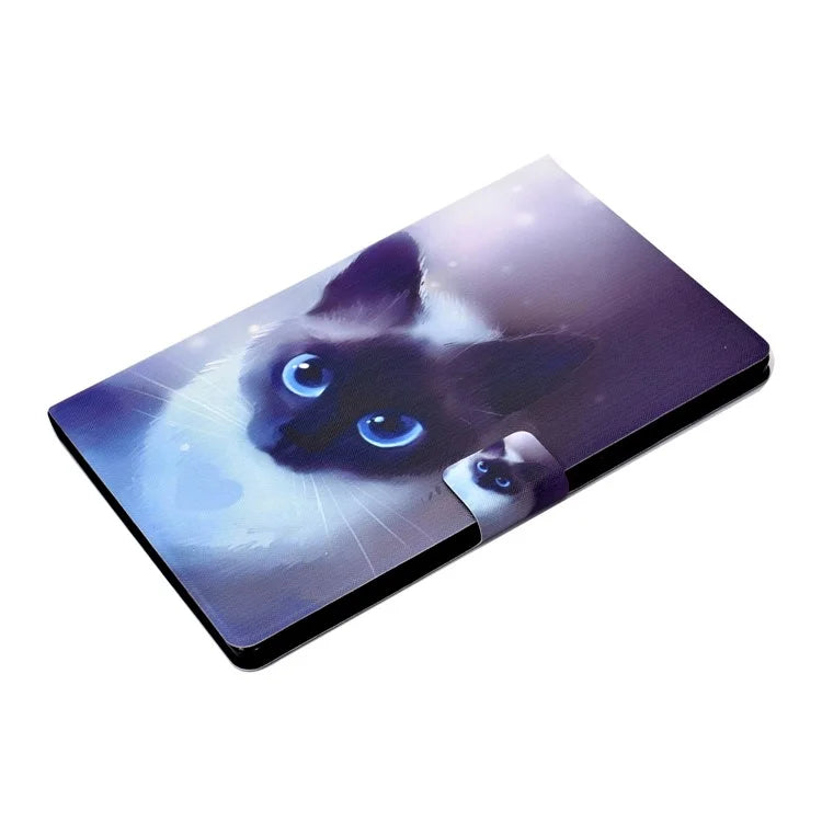 For Samsung Galaxy Tab A9 PU Leather Case Pattern Printing Card Slot Smart Tablet Cover