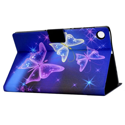 For Samsung Galaxy Tab A9 PU Leather Case Pattern Printing Card Slot Smart Tablet Cover