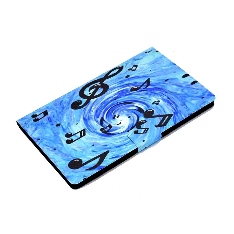 For Samsung Galaxy Tab A9 PU Leather Case Pattern Printing Card Slot Smart Tablet Cover