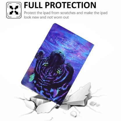 For Samsung Galaxy Tab A9 PU Leather Case Pattern Printing Card Slot Smart Tablet Cover