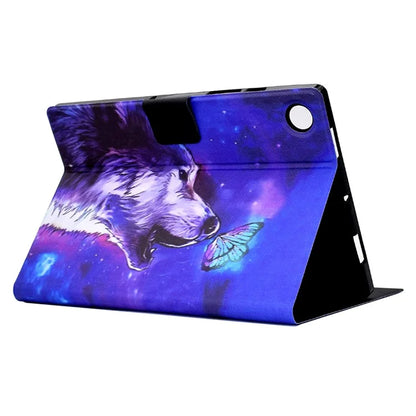 For Samsung Galaxy Tab A9 PU Leather Case Pattern Printing Card Slot Smart Tablet Cover