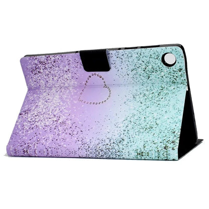 For Samsung Galaxy Tab A9 PU Leather Case Pattern Printing Card Slot Smart Tablet Cover