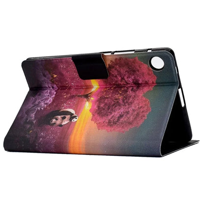 For Samsung Galaxy Tab A9 PU Leather Case Pattern Printing Card Slot Smart Tablet Cover