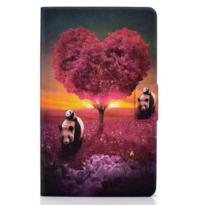 For Samsung Galaxy Tab A9 PU Leather Case Pattern Printing Card Slot Smart Tablet Cover
