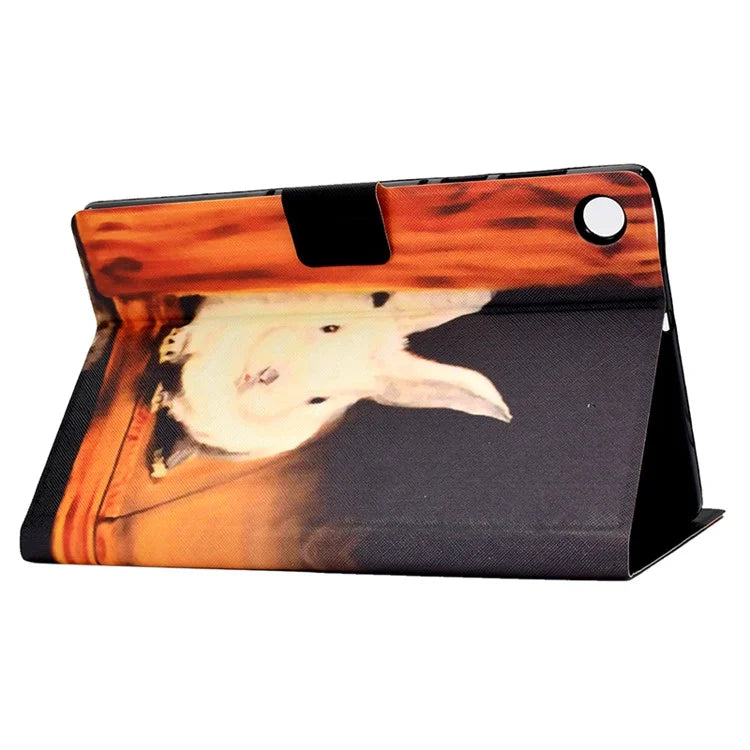 For Samsung Galaxy Tab A9 PU Leather Case Pattern Printing Card Slot Smart Tablet Cover