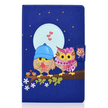 For Samsung Galaxy Tab A9 PU Leather Case Pattern Printing Card Slot Smart Tablet Cover