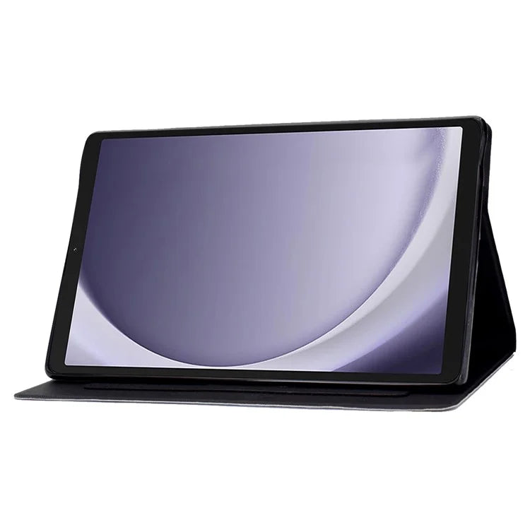 For Samsung Galaxy Tab A9 PU Leather Case Pattern Printing Card Slot Smart Tablet Cover