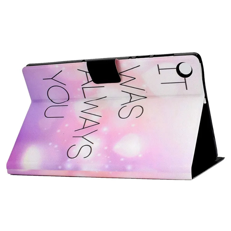 For Samsung Galaxy Tab A9 PU Leather Case Pattern Printing Card Slot Smart Tablet Cover