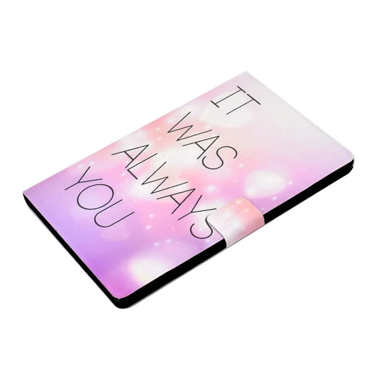 For Samsung Galaxy Tab A9 PU Leather Case Pattern Printing Card Slot Smart Tablet Cover