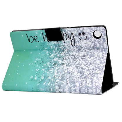 For Samsung Galaxy Tab A9 PU Leather Case Pattern Printing Card Slot Smart Tablet Cover