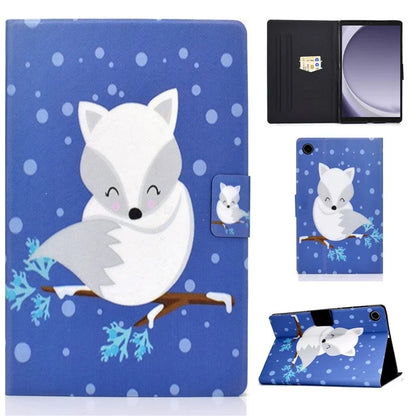 For Samsung Galaxy Tab A9 PU Leather Case Pattern Printing Card Slot Smart Tablet Cover